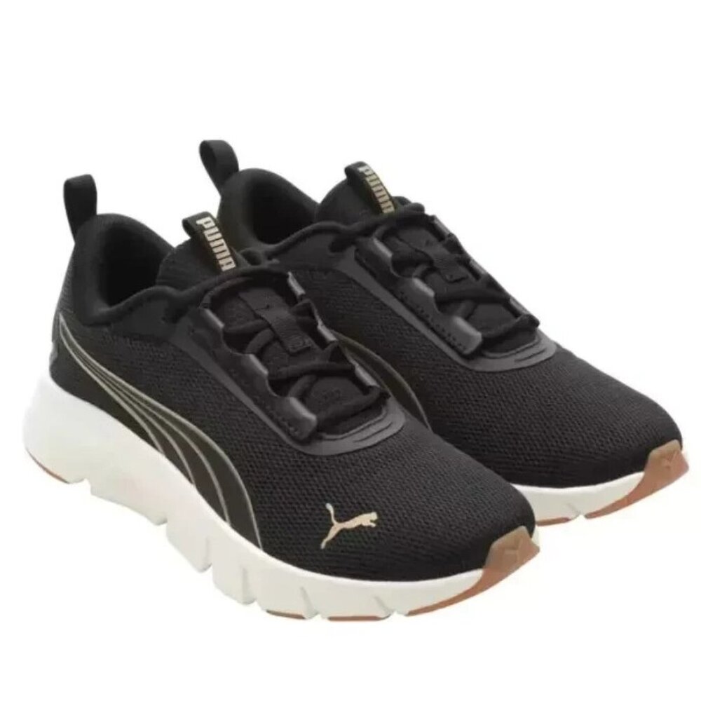 Puma Women's 6 Focus Lite Sneaker Shoes Black Gold White